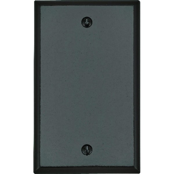 Leviton Brown 1 gang Thermoset Plastic Blank Wall Plate 85014-000
